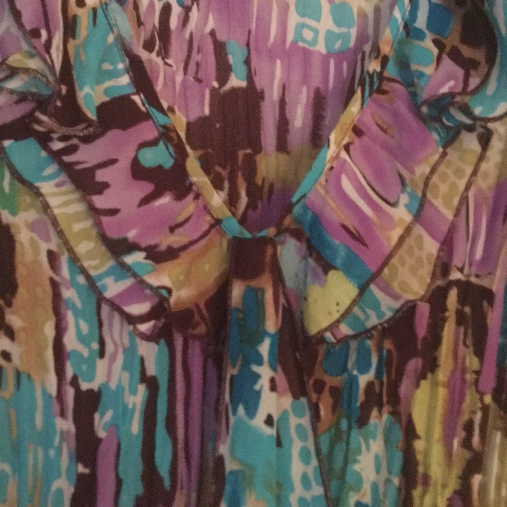 Allison Taylor Ruffled Multi-Colored Top - Picture 2 of 5